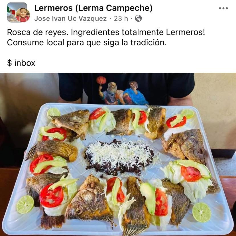 La publicación se volvió viral en Facebook, destacando los ingredientes locales La publicación se volvió viral en Facebook, destacando los ingredientes locales
