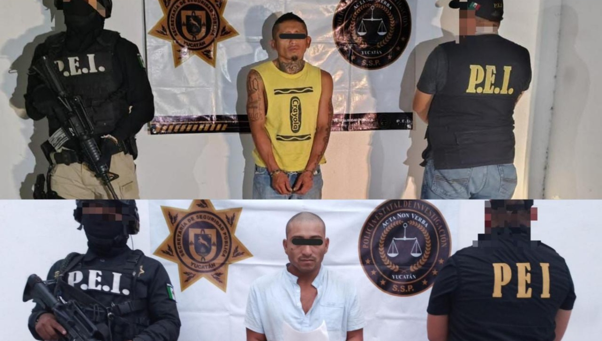 Los dos hombres fueron detenidos por la SSP Yucatán Los dos hombres fueron detenidos por la SSP Yucatán
