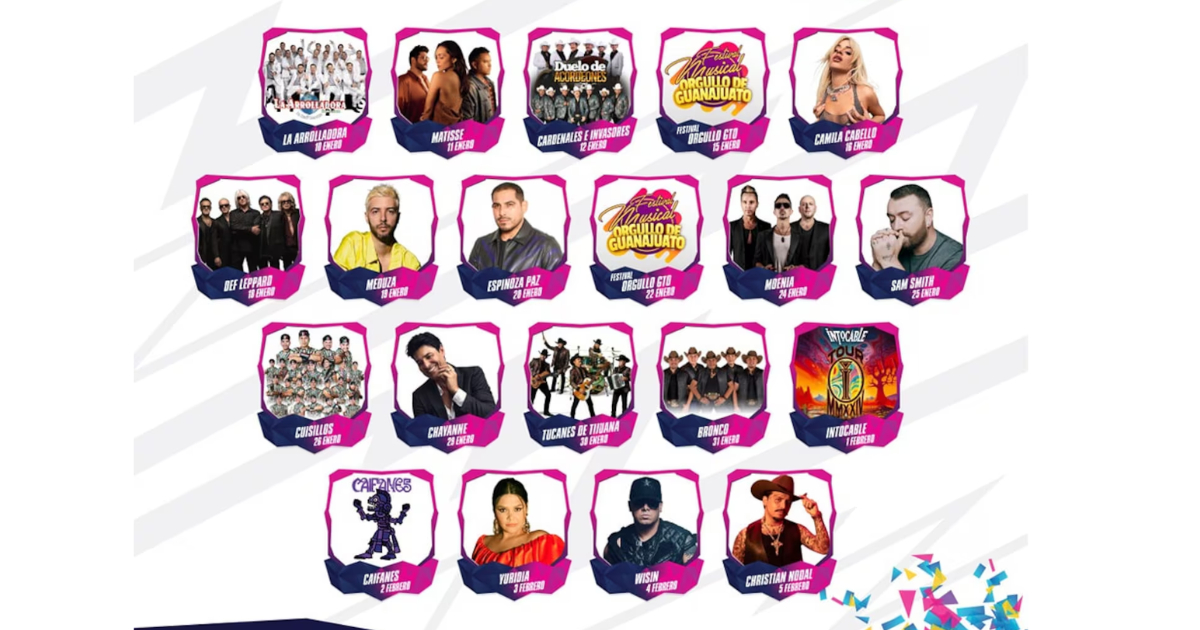 Artista confirmados Artista confirmados