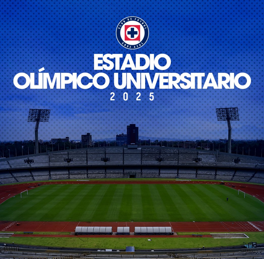 Cruz Azul jugará en el estadio Ciudad Universitaria en el Clausura 2025. Cruz Azul jugará en el estadio Ciudad Universitaria en el Clausura 2025.