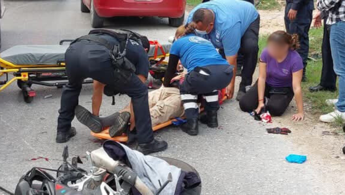 La conductora intentó cruzar de forma irresponsable, mientras que el motociclista iba a exceso de velocidad La conductora intentó cruzar de forma irresponsable, mientras que el motociclista iba a exceso de velocidad