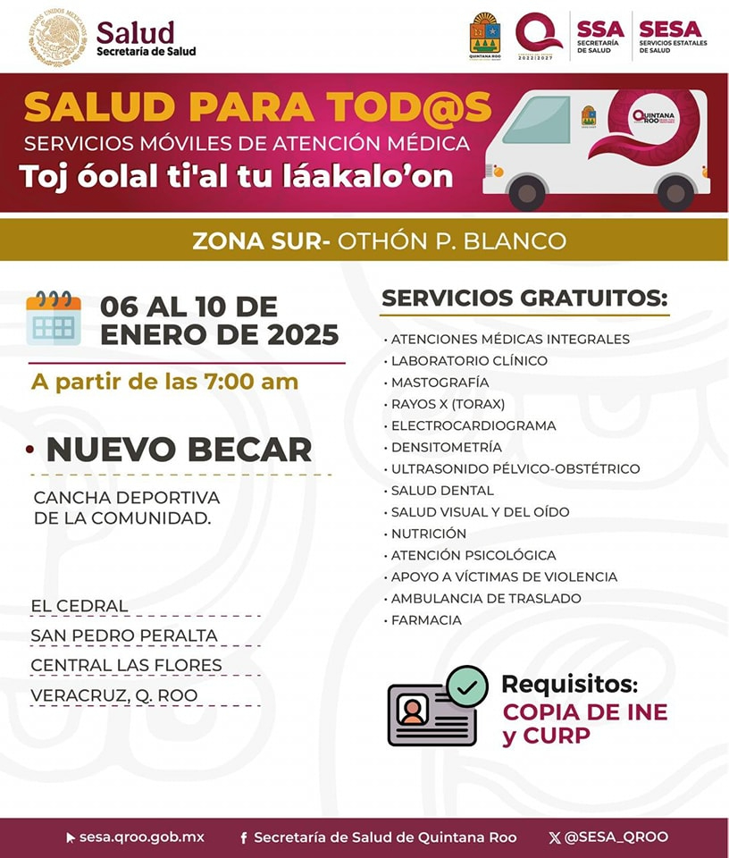 Servicios y requisitos para ser atendido por el personal médico Servicios y requisitos para ser atendido por el personal médico