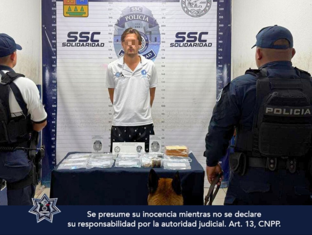 Detienen a holandés por presunta posesión de drogas en Playa del Carmen