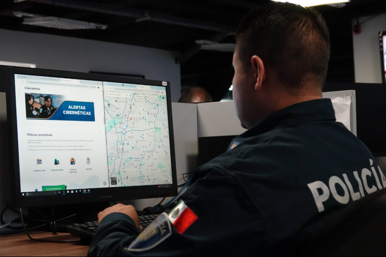 La policía cibernética en acción La policía cibernética en acción