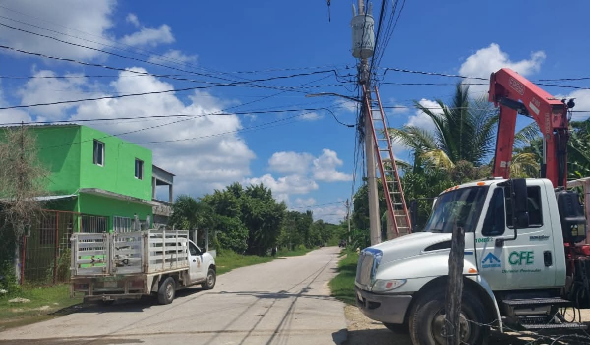 Alrededor de 50 familias afectadas en Sabancuy por apagones