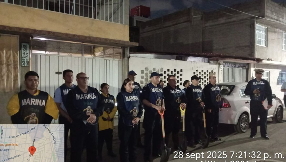 La Secretaría de Marina señaló que permanecerá en la zona afectada hasta concluir las labores necesarias