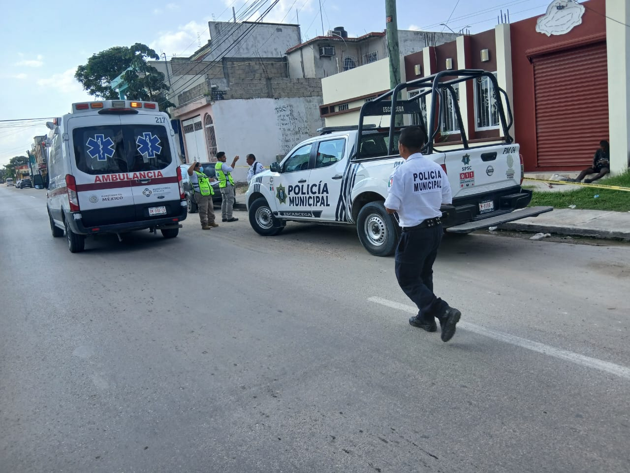 SPSC acordonó la zona hasta la llegada del SEMEFO.