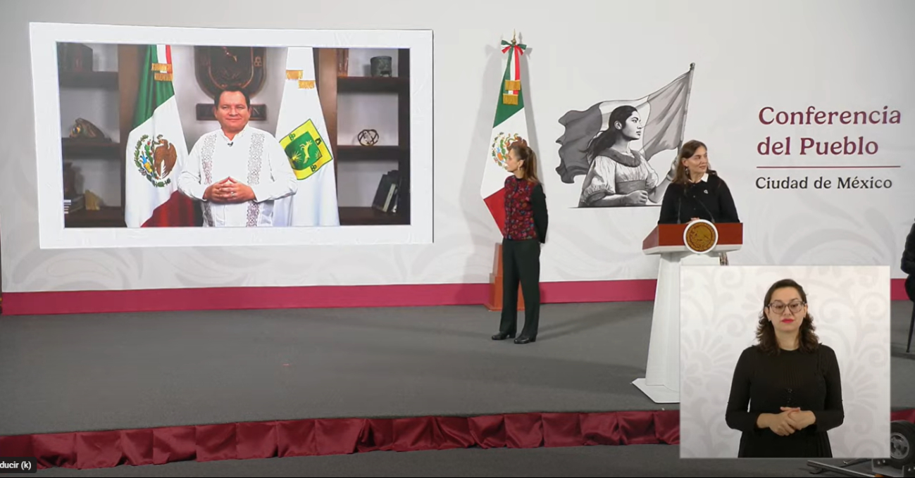 El gobernador Joaquín Díaz Mena participó en un enlace en vivo