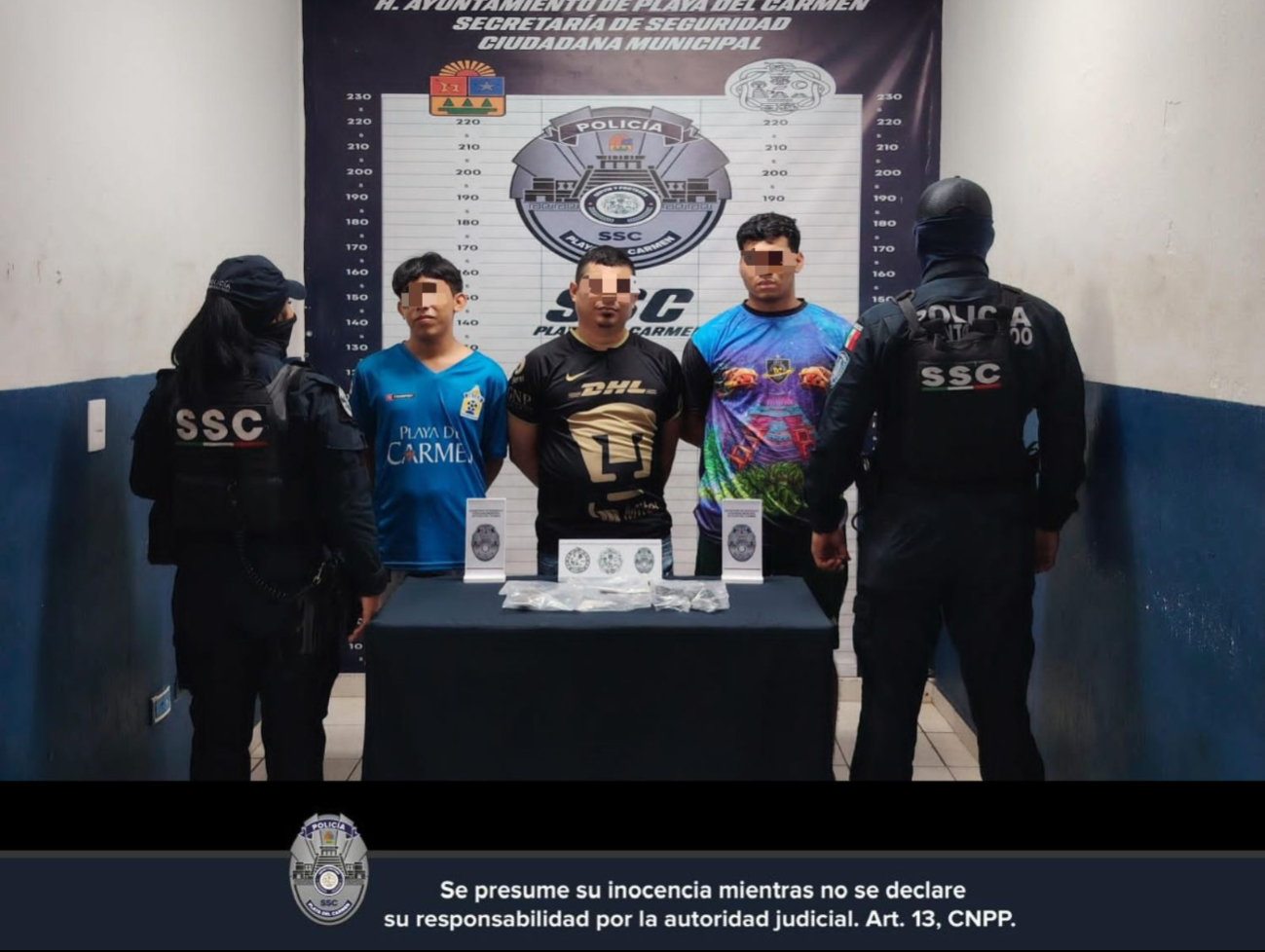 Playa del Carmen: Detienen a tres personas por presunta posesión de droga