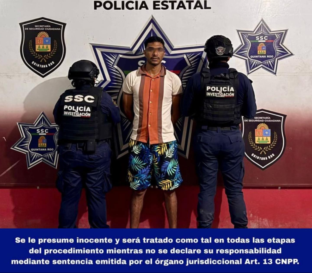 El detenido fue identificado como José Alfredo “N”