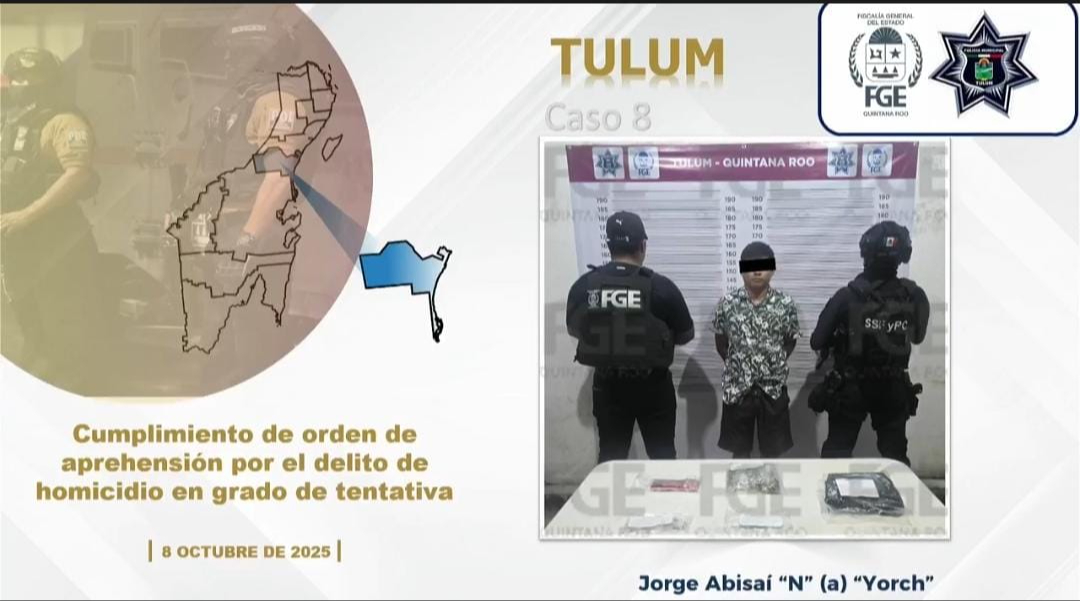 El detenido fue identificado como Jorge Avisaí “N”, originario del Estado de México El detenido fue identificado como Jorge Avisaí “N”, originario del Estado de México