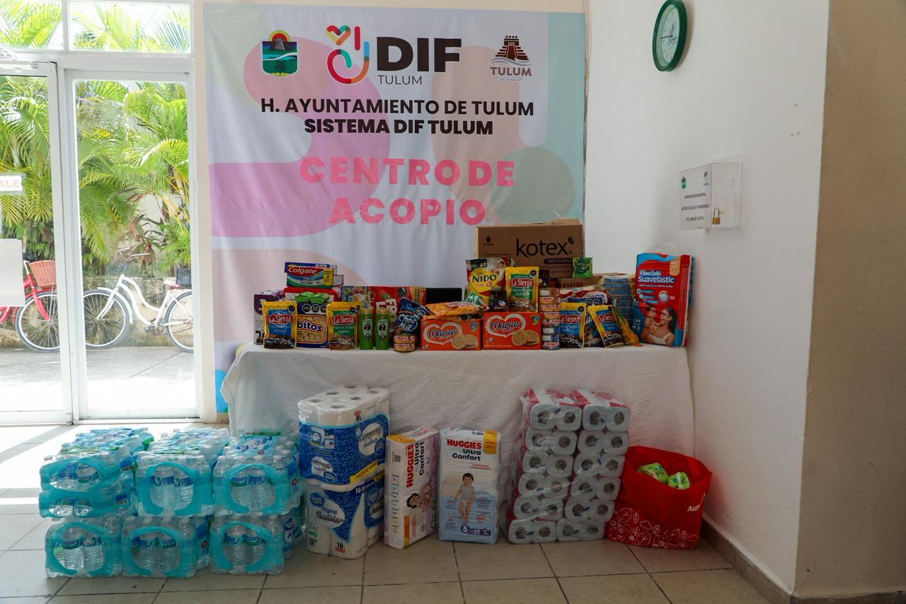Los artículos se recibieron en las oficinas del DIF de Tulum. Los artículos se recibieron en las oficinas del DIF de Tulum.