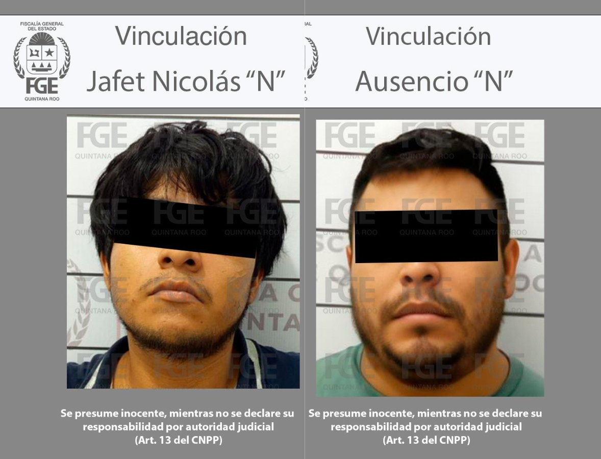 Los detentidos fueron identificados como Jafet Nicolás “N” y Ausencio “N” Los detentidos fueron identificados como Jafet Nicolás “N” y Ausencio “N”