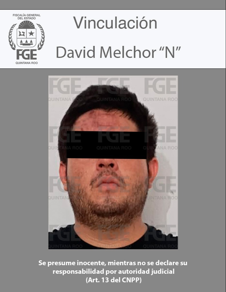 David Melchor "N" uno de los tres vinculados a proceso. David Melchor "N" uno de los tres vinculados a proceso.
