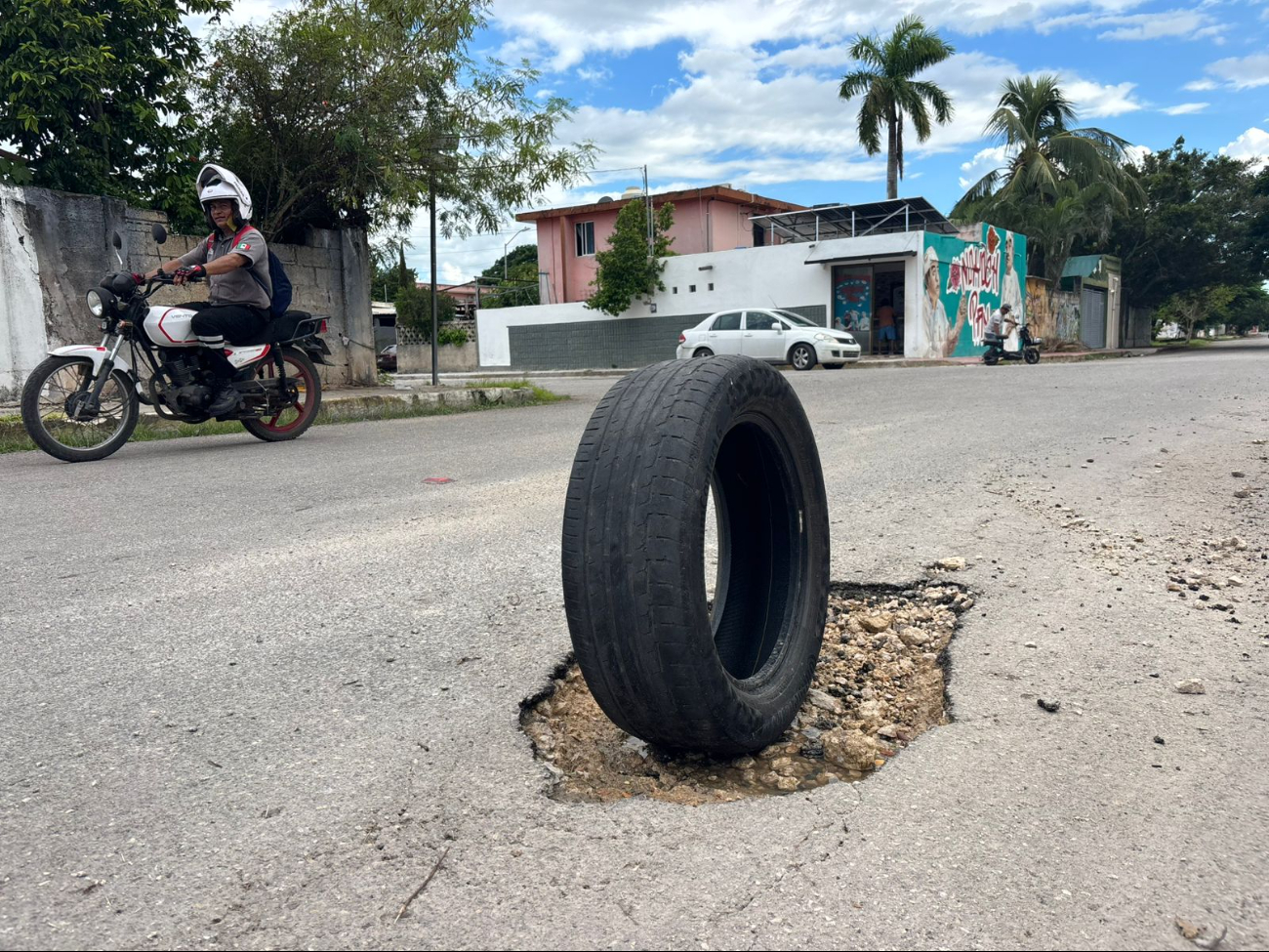 Los baches se han formado debido a la infraestructura obsoleta Los baches se han formado debido a la infraestructura obsoleta