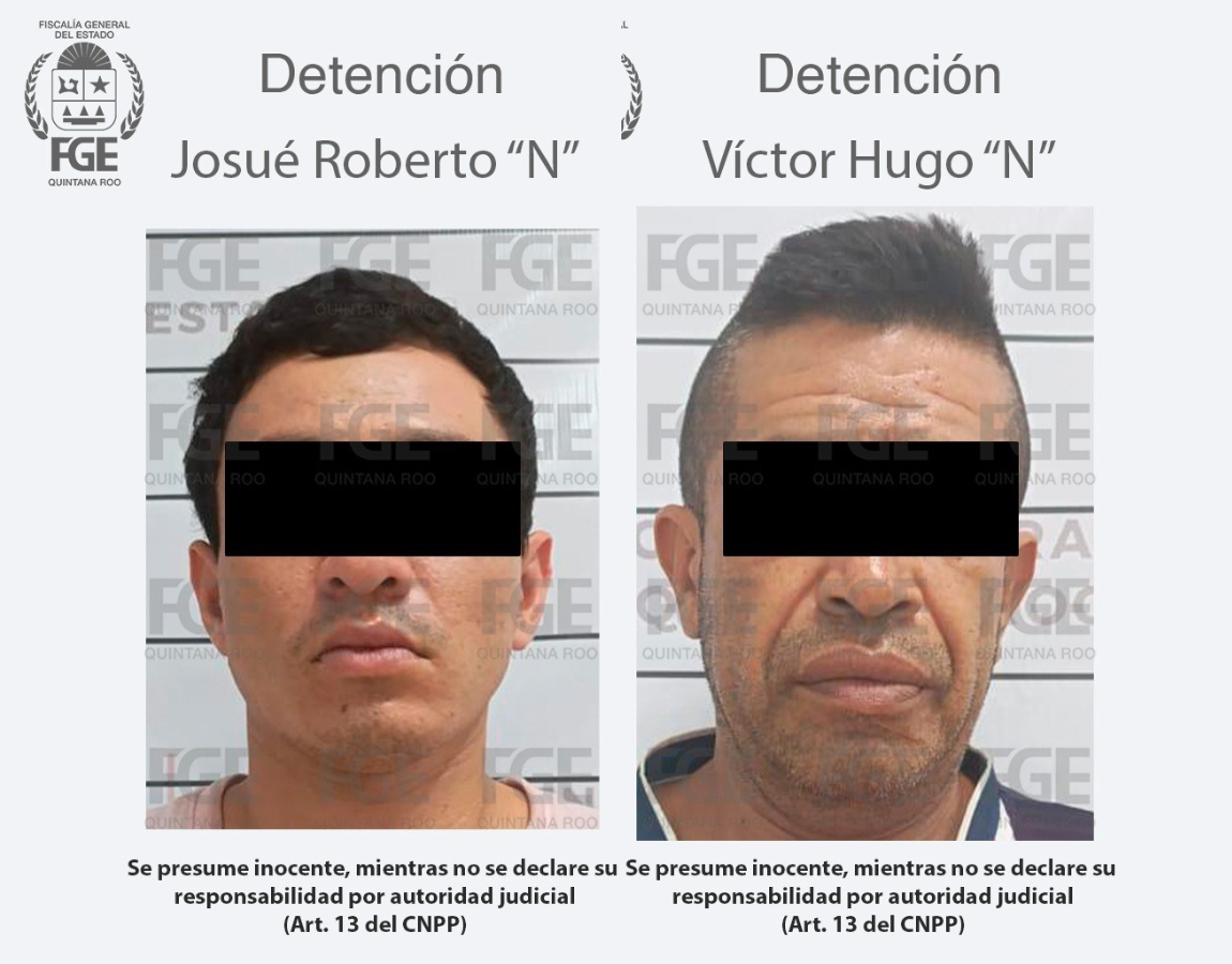 Los presunto secuestradores fueron identificados como Josué Roberto “N” y Víctor Hugo “N” Los presunto secuestradores fueron identificados como Josué Roberto “N” y Víctor Hugo “N”