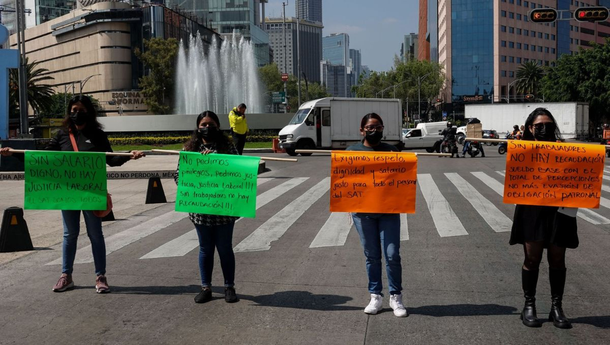 La protesta nacional se originó como respuesta al rezago salarial que, según los trabajadores, enfrentan desde hace años La protesta nacional se originó como respuesta al rezago salarial que, según los trabajadores, enfrentan desde hace años