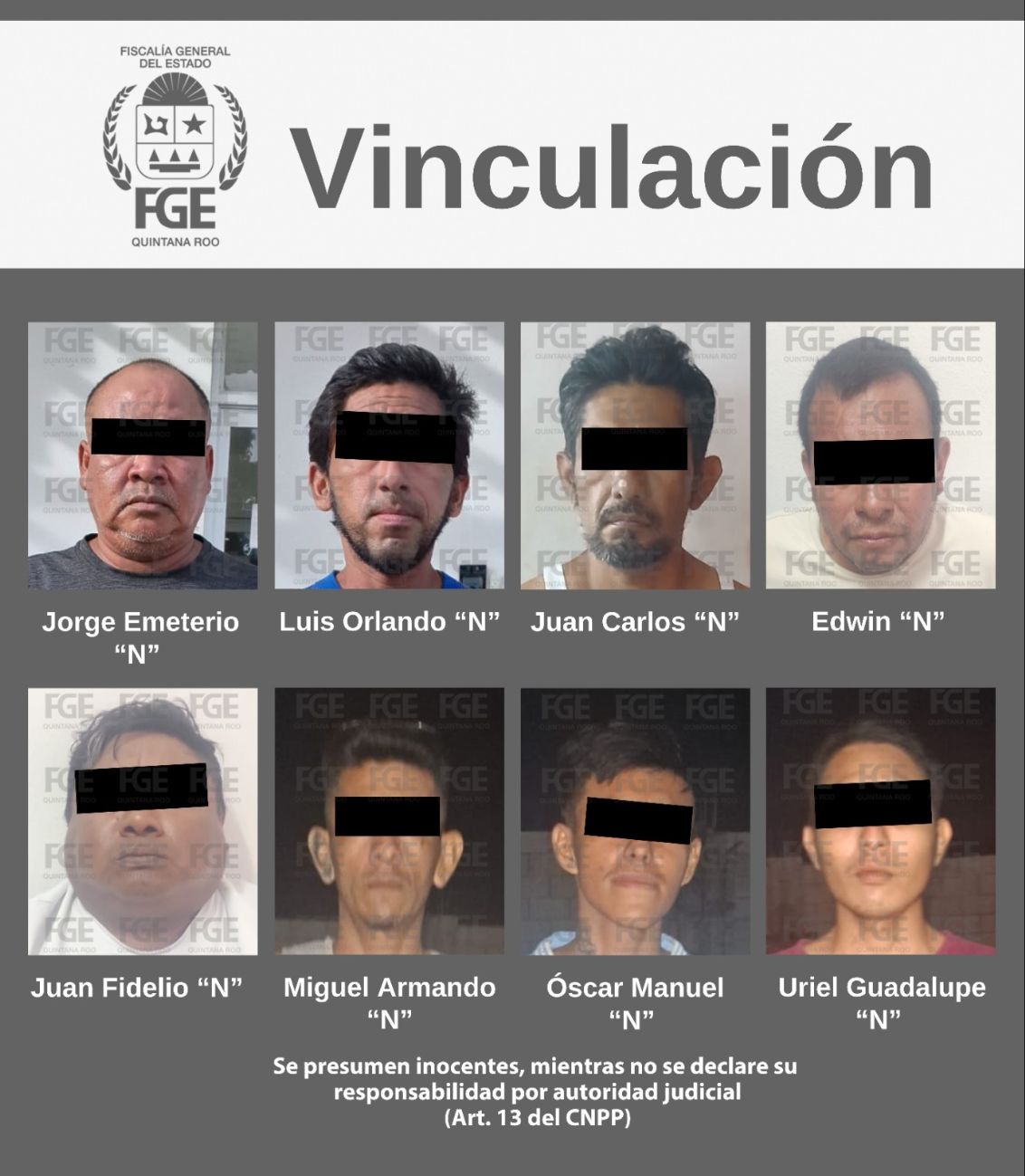 Vinculan a 16 personas por presuntos delitos contra la salud en Cancún