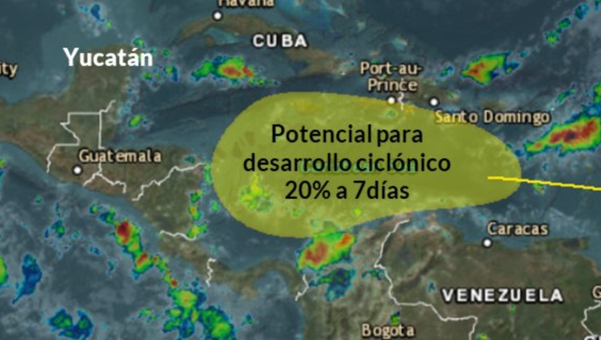 Se vigila el potencial desarrollo ciclónico en la Península de Yucatán Se vigila el potencial desarrollo ciclónico en la Península de Yucatán