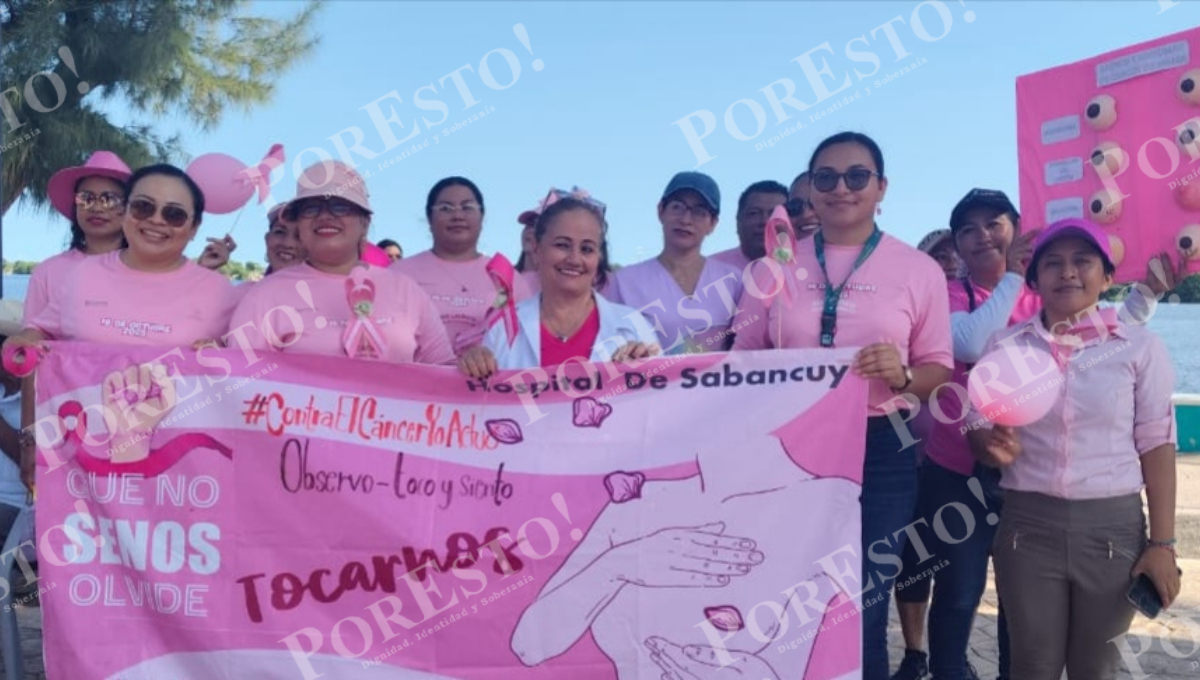 La caminata inició en el Hospital IMSS-Bienestar de Sabancuy y concluyó en el Parque de las Madres. La caminata inició en el Hospital IMSS-Bienestar de Sabancuy y concluyó en el Parque de las Madres.