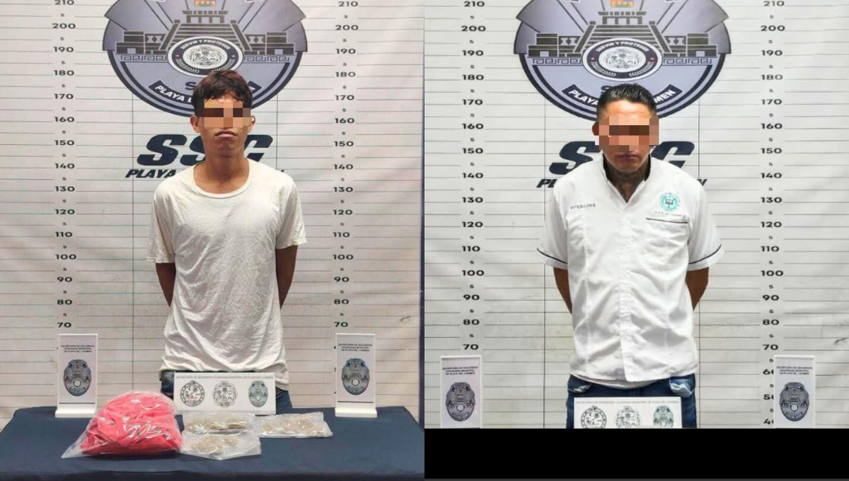 Arrestan a dos sujetos por narcomenudeo en Playa del Carmen Arrestan a dos sujetos por narcomenudeo en Playa del Carmen