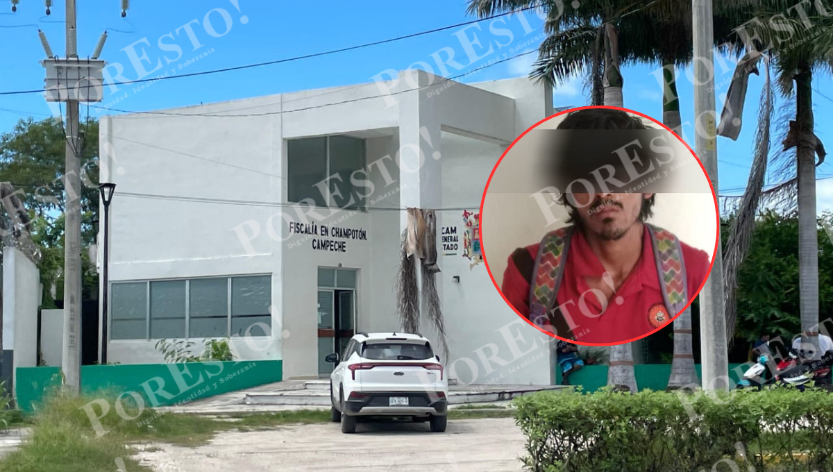 El agresor llevaba un bebé de aproximadamente un año de edad en brazos al momento del atraco.