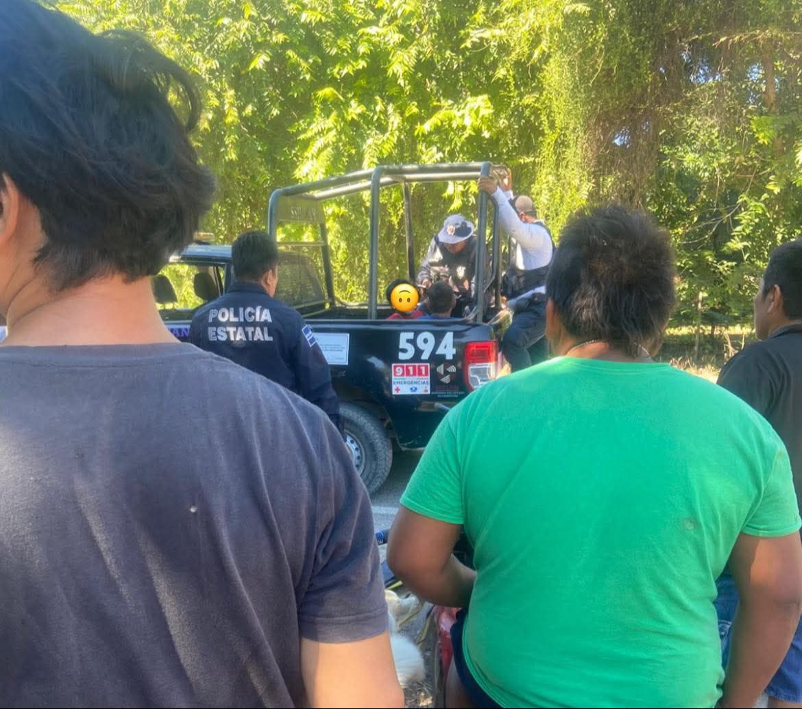 Elementos de la Policía Estatal hicieron la detención de los individuos. Elementos de la Policía Estatal hicieron la detención de los individuos.