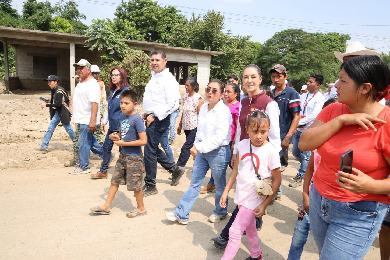 Sheinbaum y Armenta coordinan acciones de recuperación en Pantepec Sheinbaum y Armenta coordinan acciones de recuperación en Pantepec