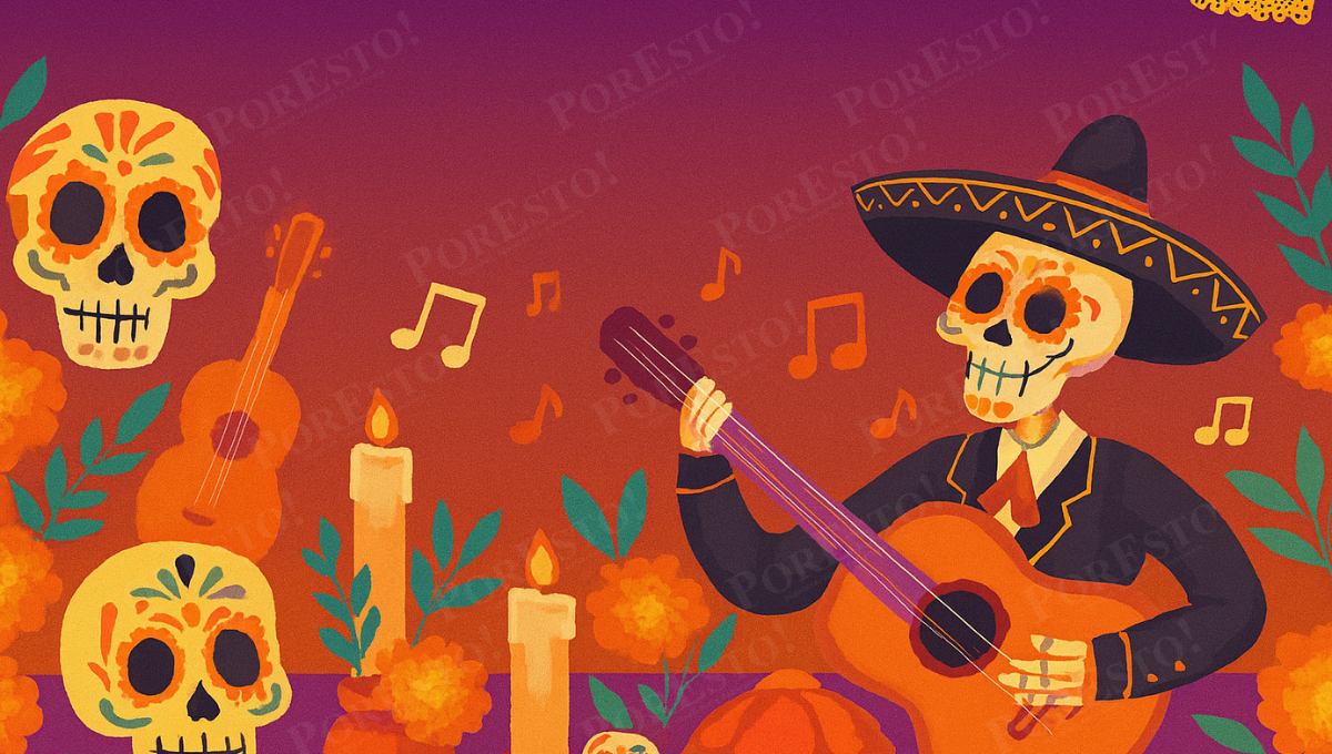 Una celebración vibrante del Día de Muertos en Campeche con música Una celebración vibrante del Día de Muertos en Campeche con música