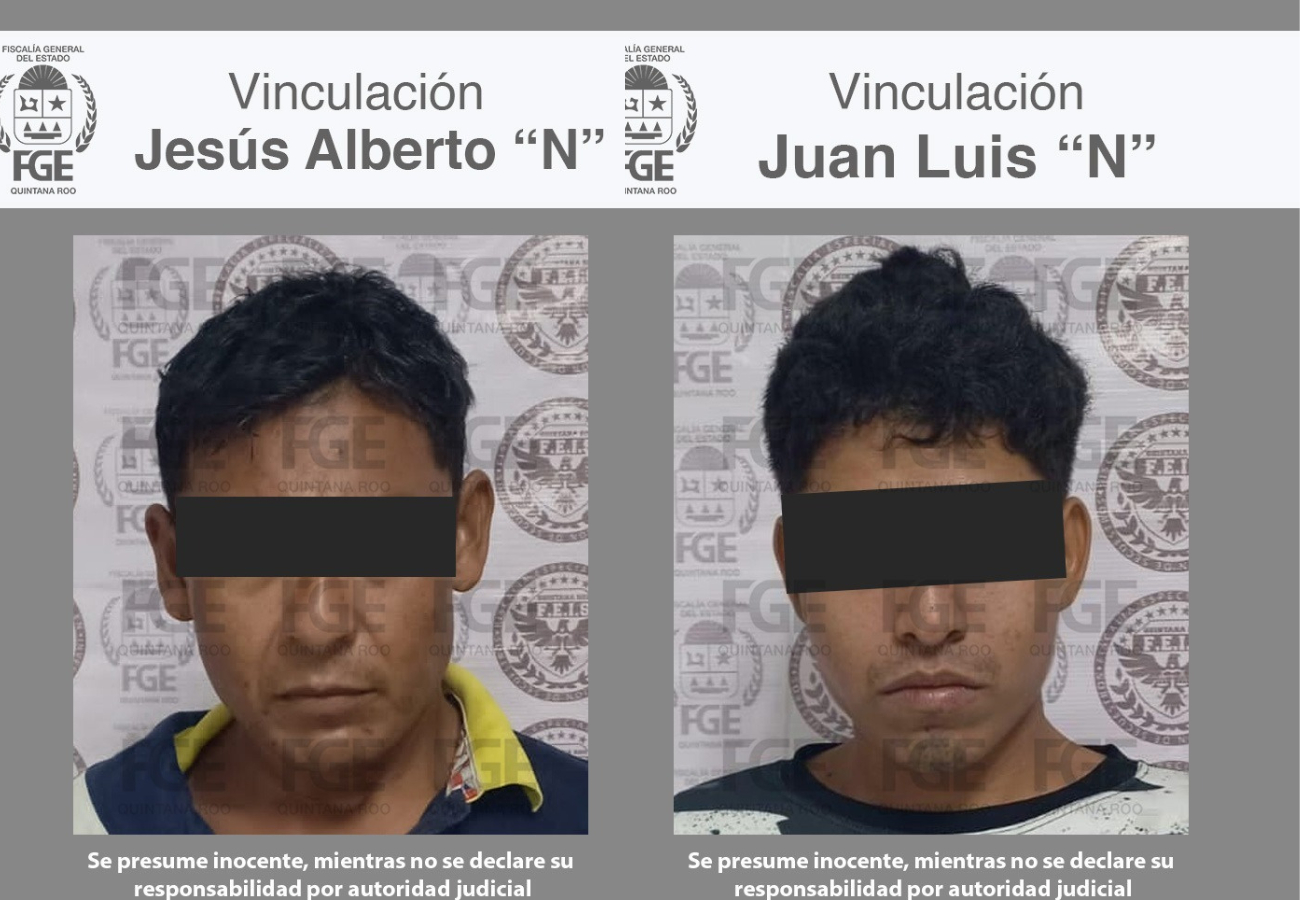 Los detenidos fueron identificados como Jesús Alberto “N” y Juan Luis “N”