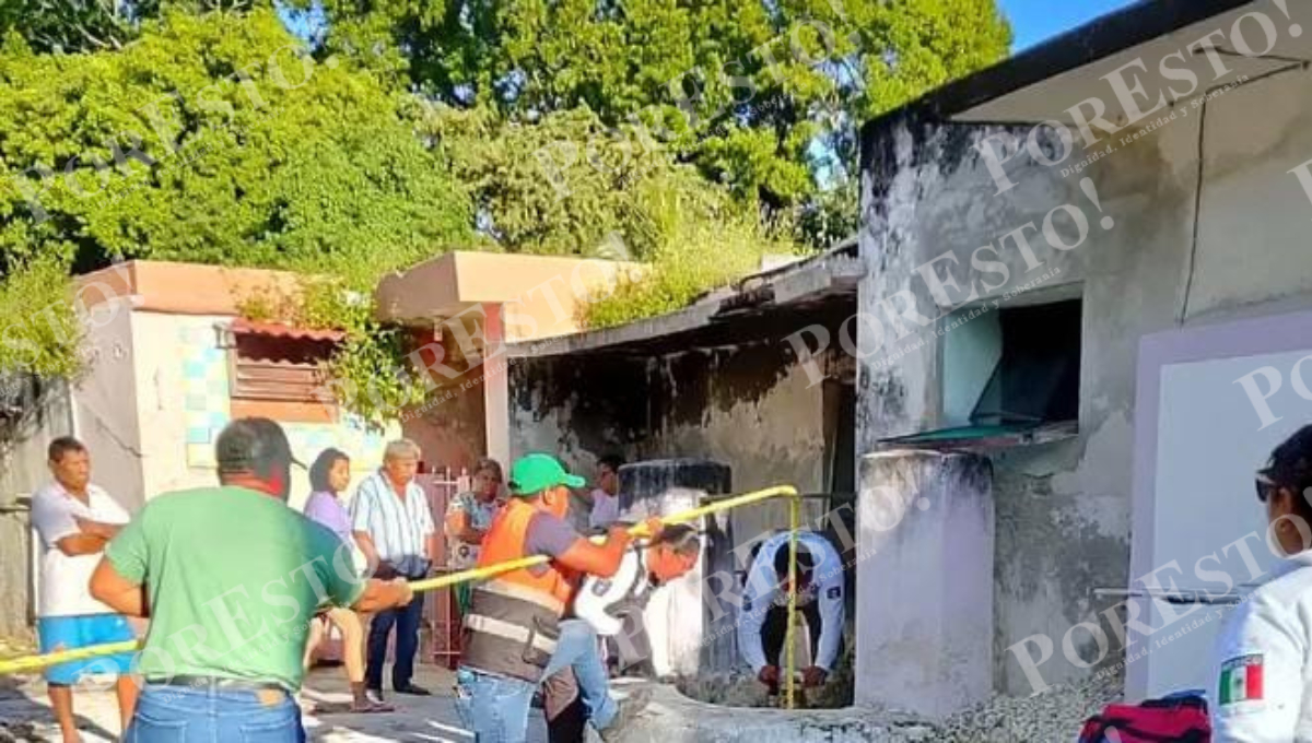 ¡De milagro! Rescatan con vida a abuelita que cayó en pozo de 8 metros en Dzitbalché, Campeche