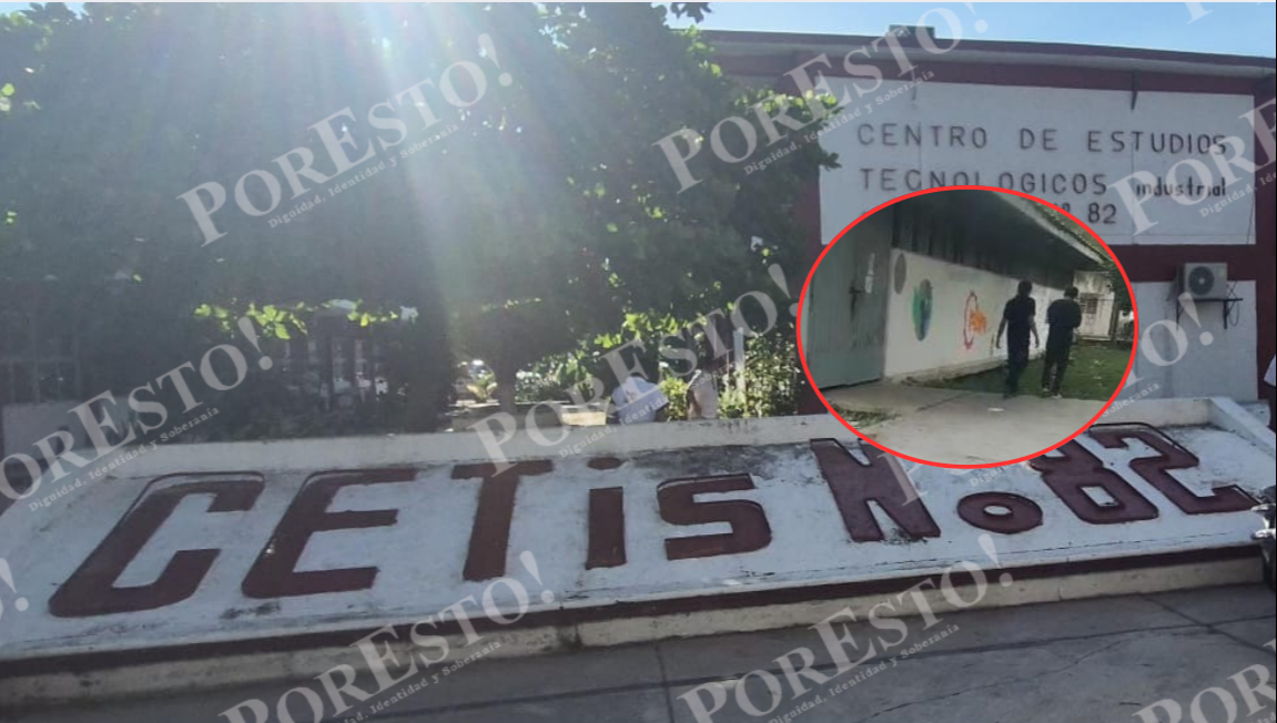 Detectan a jóvenes sospechosos dentro del CETis 82 de Champotón; temen robos Detectan a jóvenes sospechosos dentro del CETis 82 de Champotón; temen robos