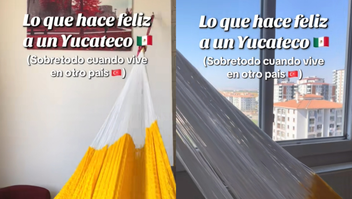 La yucateca señaló que su hamaca ayuda con el calor de Turquía La yucateca señaló que su hamaca ayuda con el calor de Turquía