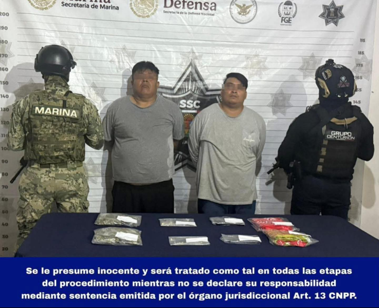 Los detenidos se identificaron como César “N” y Luis Alberto “N” Los detenidos se identificaron como César “N” y Luis Alberto “N”