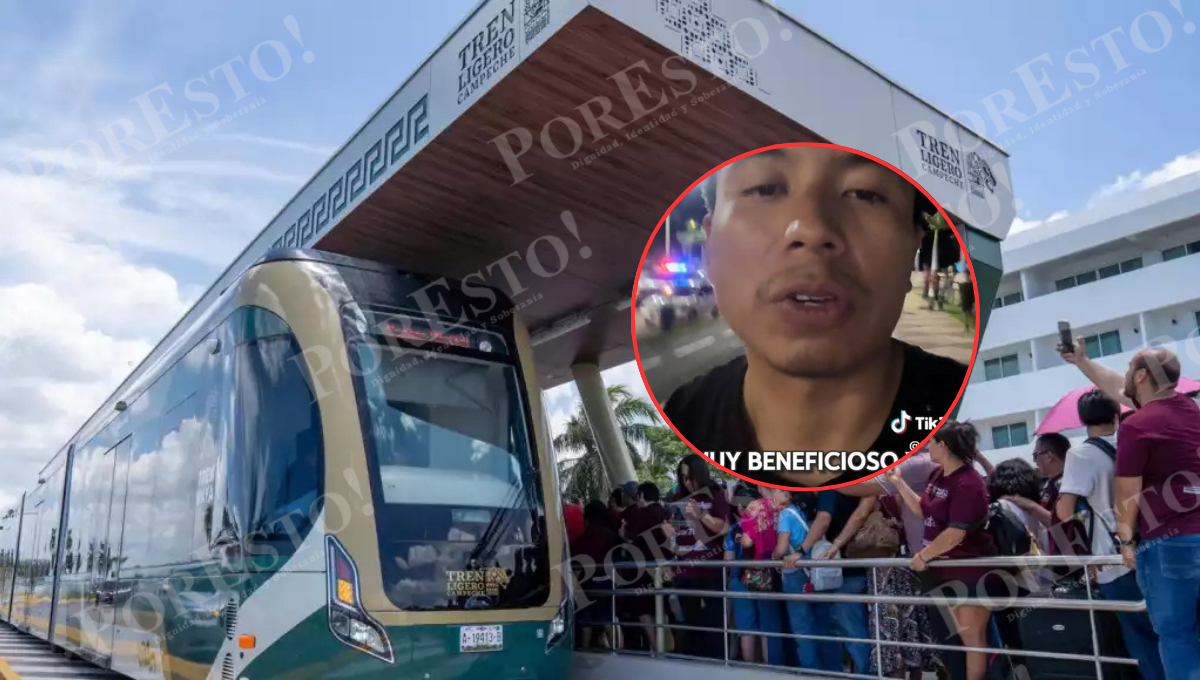 Un joven en TikTok calificó como “éxito de talla mundial” la operación del Tren Maya y el Tren Ligero de Campeche, destacando su impacto en el turismo y la economía Un joven en TikTok calificó como “éxito de talla mundial” la operación del Tren Maya y el Tren Ligero de Campeche, destacando su impacto en el turismo y la economía