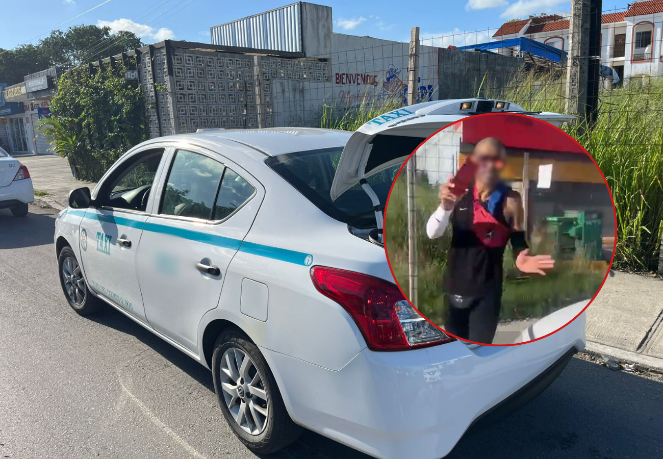 Según versiones de personas que se encontraban en la zona, el ciclista comenzó a agredir al conductor del taxi, generándose una riña en plena vía pública