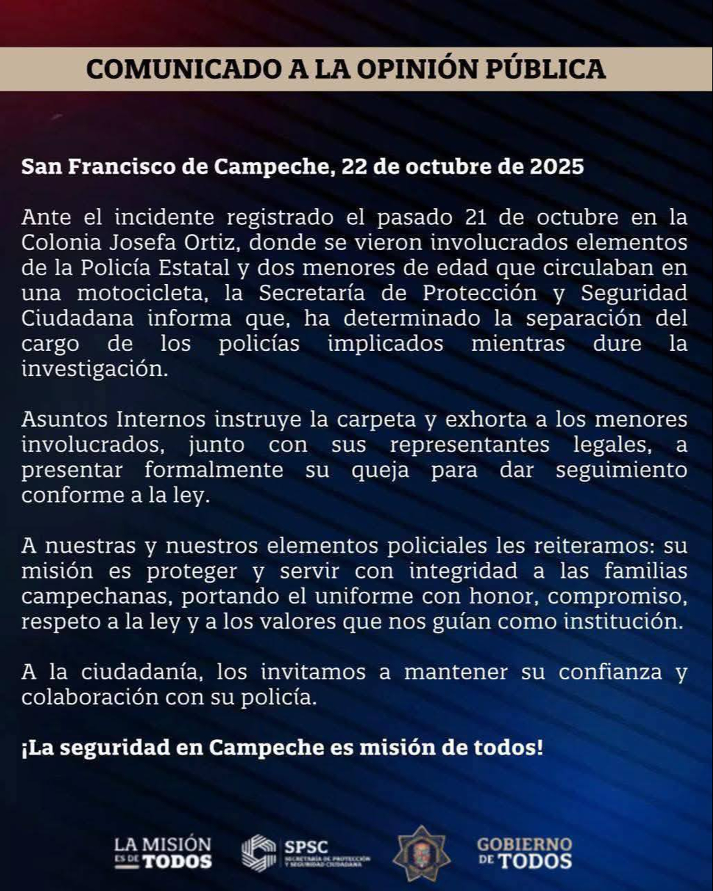 La ciudadanía exige sanciones y transparencia, mientras los agentes solo fueron apartados del cargo. La ciudadanía exige sanciones y transparencia, mientras los agentes solo fueron apartados del cargo.