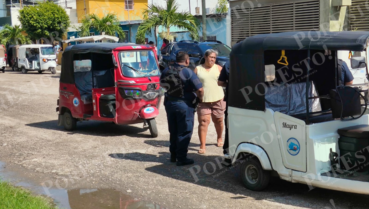 Se registró una movilización policiaca en el fraccionamiento Arcila por el reporte de un pochimóvil cuyo conductor presuntamente ingería alcohol mientras trabajaba.