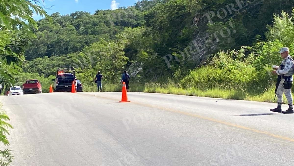 La zona fue acordonada por elementos federales y estatales. La zona fue acordonada por elementos federales y estatales.