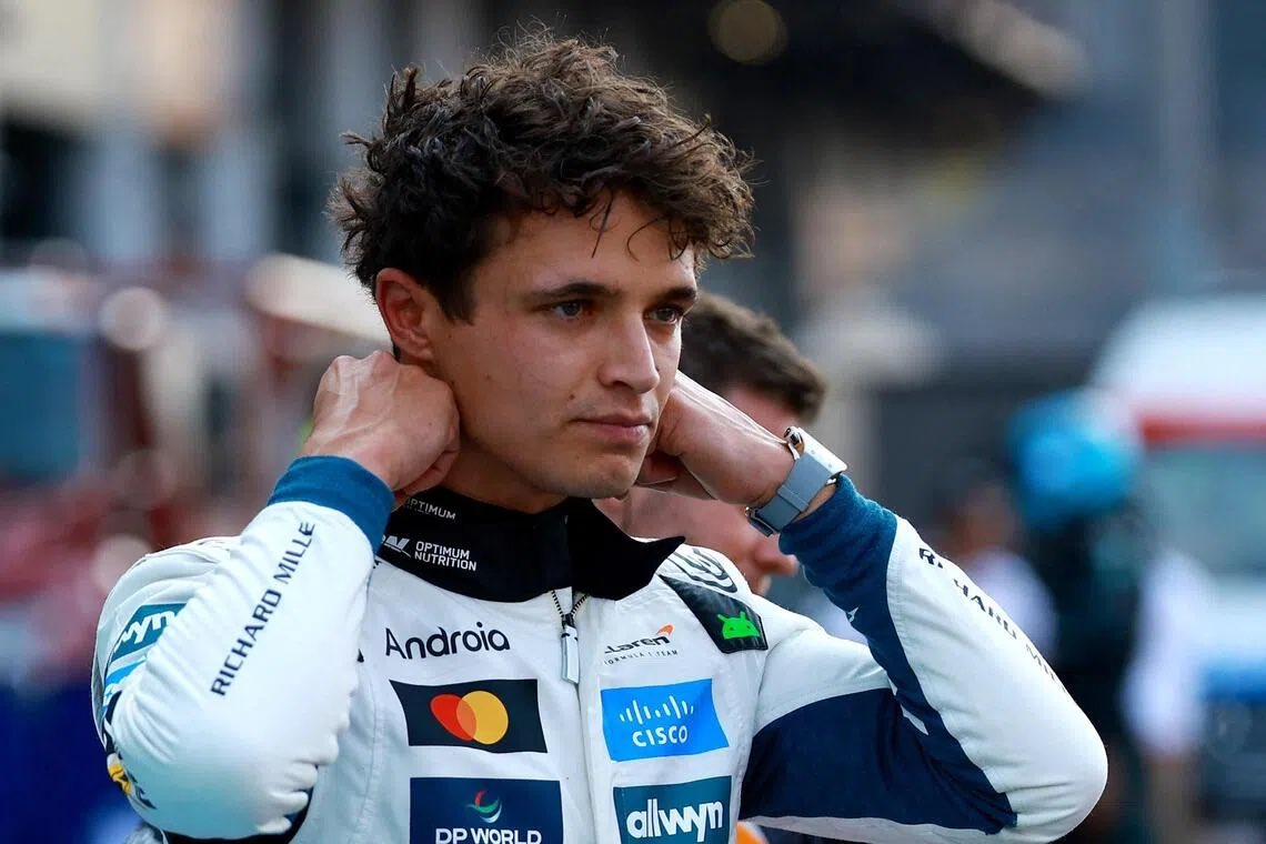 Lando Norris tras la victoria en México Lando Norris tras la victoria en México