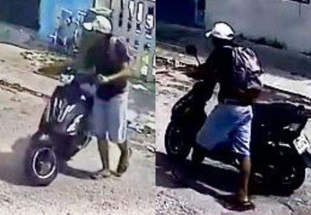 Sujeto se roba motocicleta en plena luz del día en Playa del Carmen: VIDEO