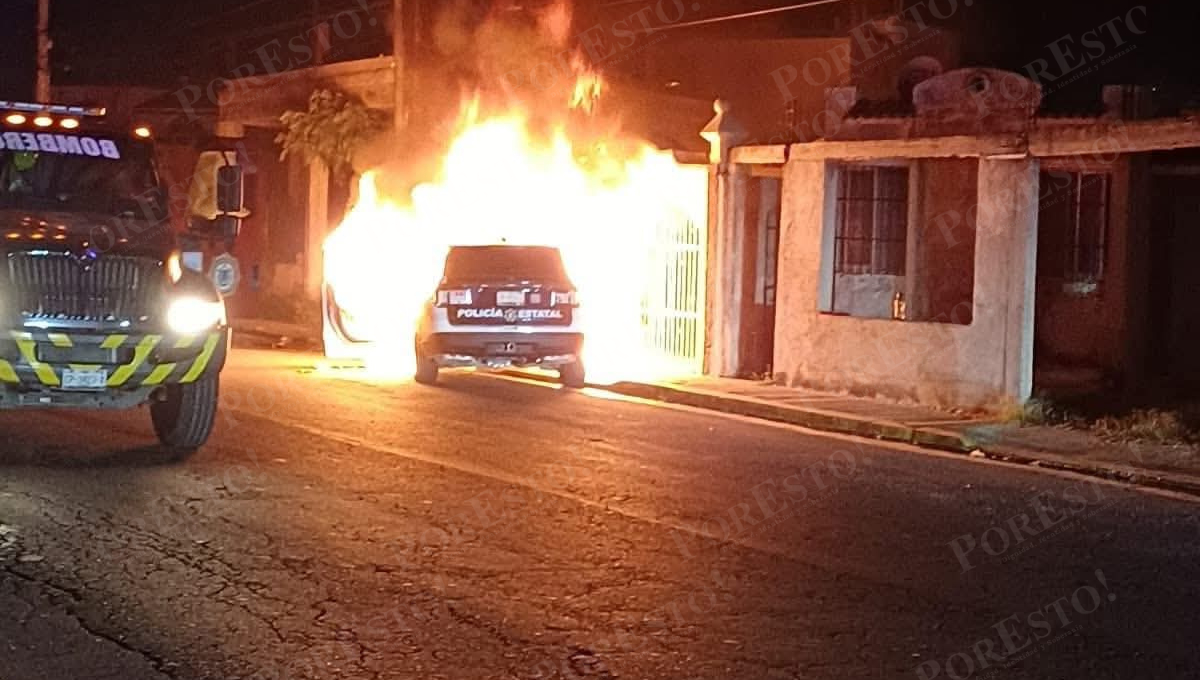 Patrulla de la PEP choca contra poste y deja sin luz a 200 familias en Campeche Patrulla de la PEP choca contra poste y deja sin luz a 200 familias en Campeche