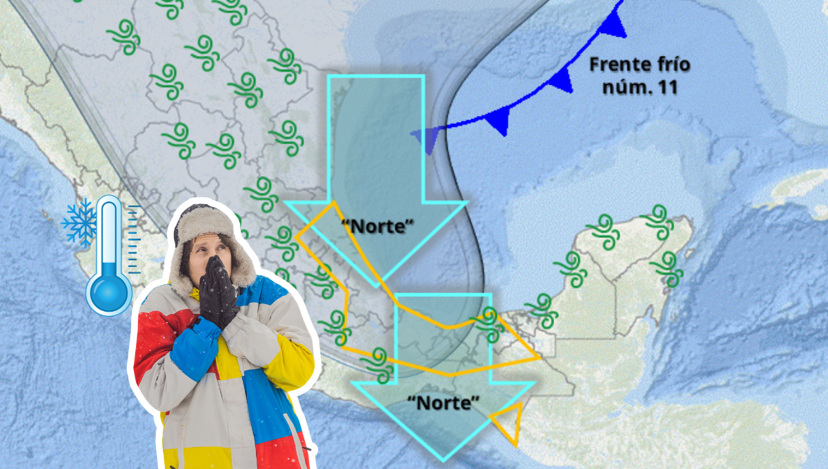 Campeche se prepara para el frente frío 11: bajará la temperatura desde el miércoles Campeche se prepara para el frente frío 11: bajará la temperatura desde el miércoles