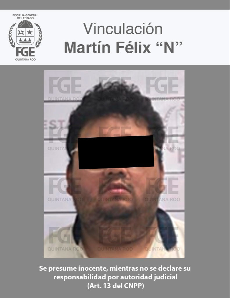 Martín Félix “N”, imputado por feminicidio en Tulum, permanecerá preso mientras dura el proceso Martín Félix “N”, imputado por feminicidio en Tulum, permanecerá preso mientras dura el proceso