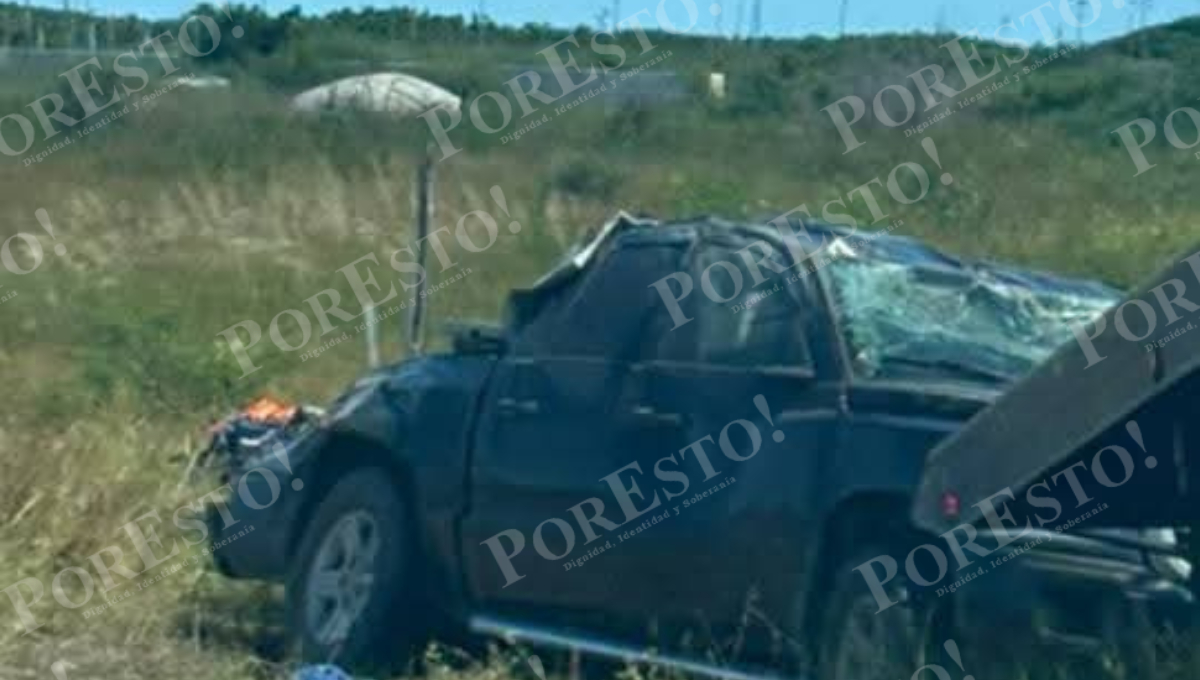 Salvan la vida tras fuerte accidente en la Isla Aguada–Sabancuy Salvan la vida tras fuerte accidente en la Isla Aguada–Sabancuy