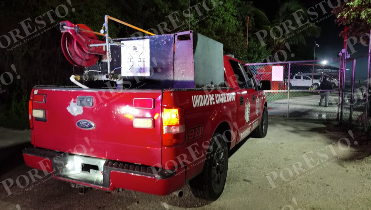 Reportan incendio en empresa de Mundo Maya en Ciudad del Carmen; resultó ser quema de basura
