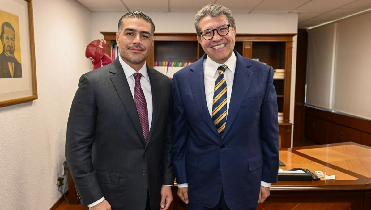 Omar García Harfuch, secretario de Seguridad y Protección Ciudadana y Ricardo Monreal, lider de la bancada de Morena en la Cámara de Diputados Omar García Harfuch, secretario de Seguridad y Protección Ciudadana y Ricardo Monreal, lider de la bancada de Morena en la Cámara de Diputados