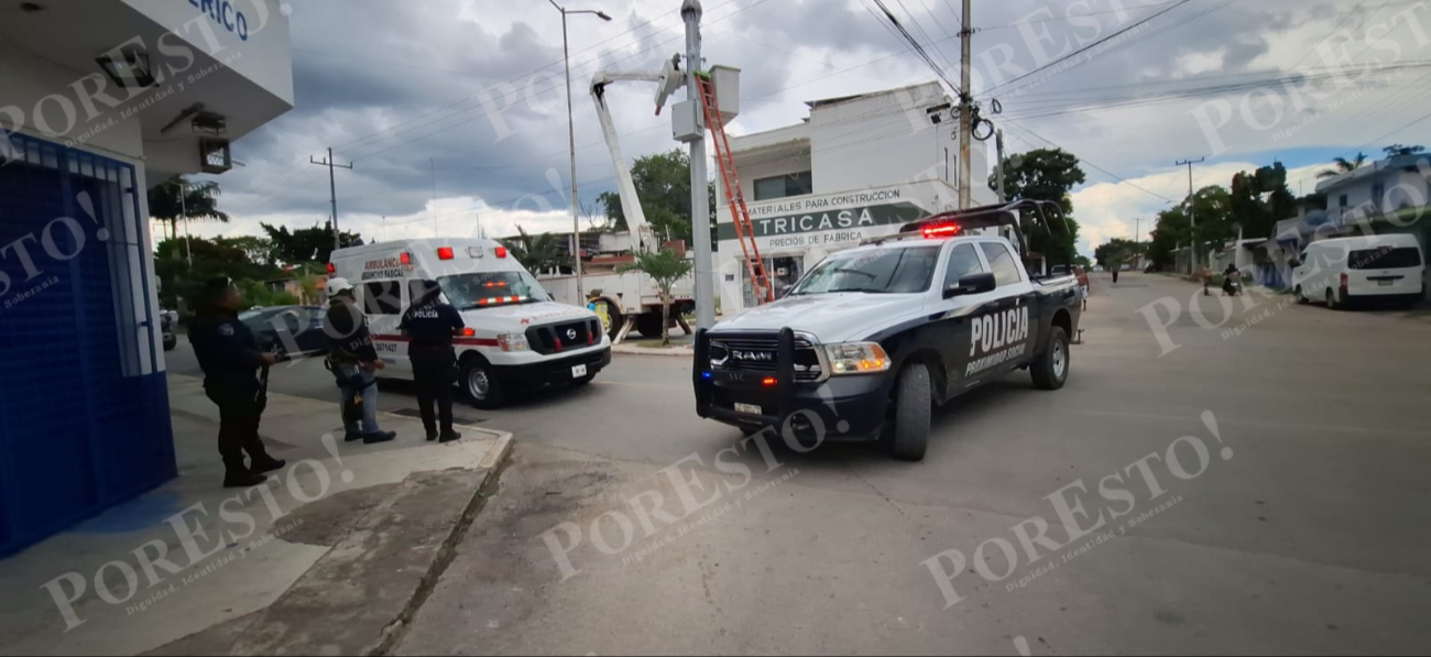Debido a la lesión en su cabeza y la hermorragia, fue llevado de emergencia al hospital
