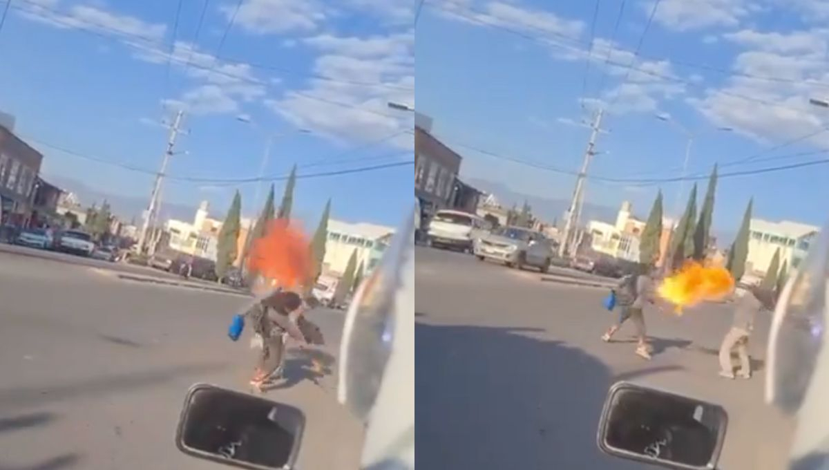 La épica batalla en un crucero: ¡se lanzan fuego! Y el video se hace viral La épica batalla en un crucero: ¡se lanzan fuego! Y el video se hace viral