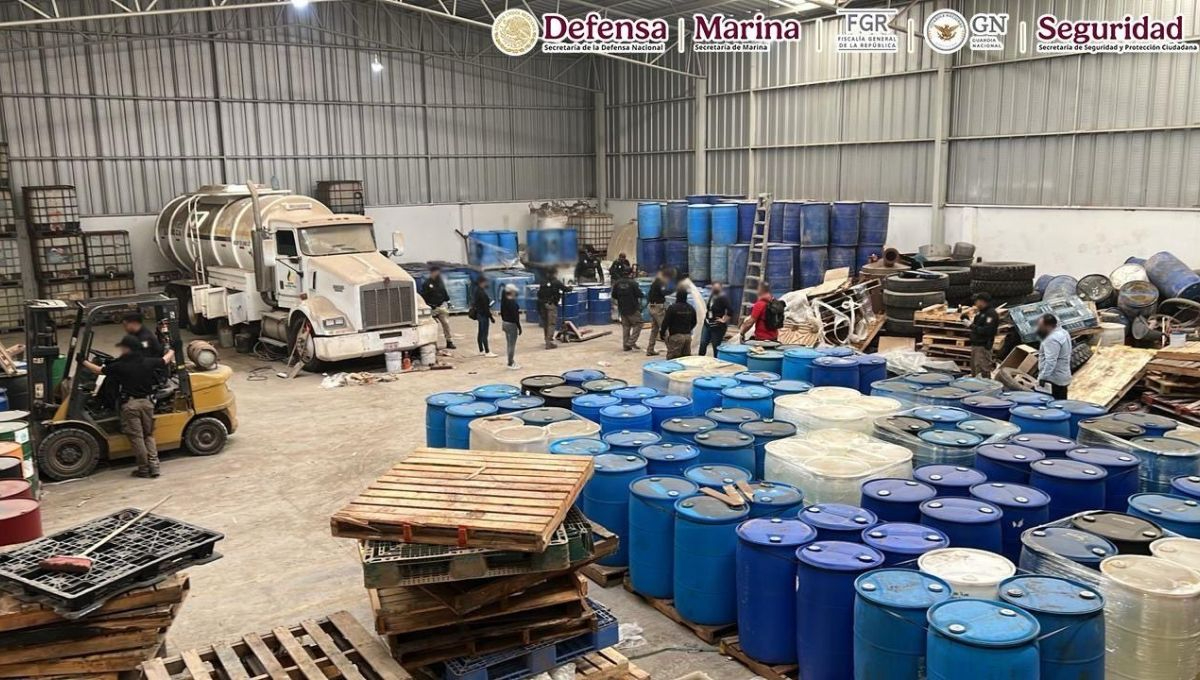 Estos materiales eran empleados para la producción y transporte de drogas, de acuerdo con las investigaciones